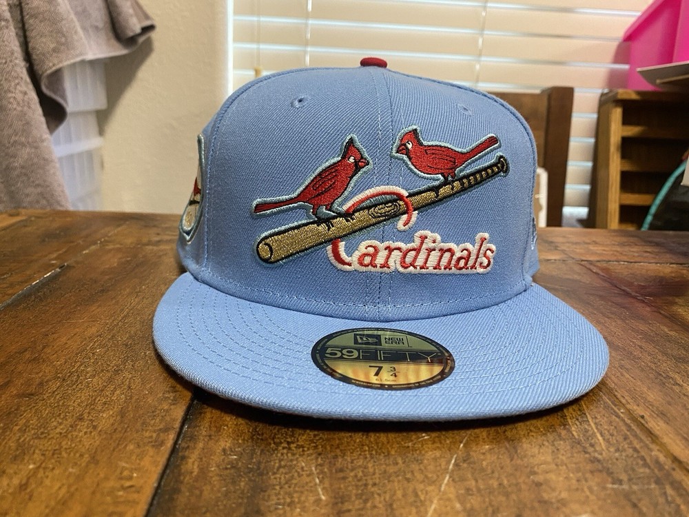 Myfitteds St. Louis Cardinals 1931 WS Sky Blue New Era Fitted 7 3/4 Serape UV