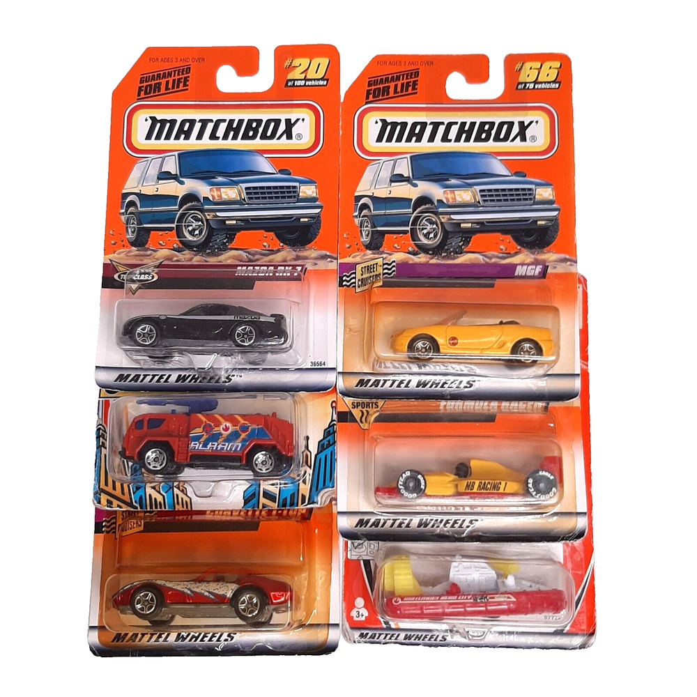 Matchbox Series & Heroes Bundle Lot of 6 Diecast Model Cars & Trucks