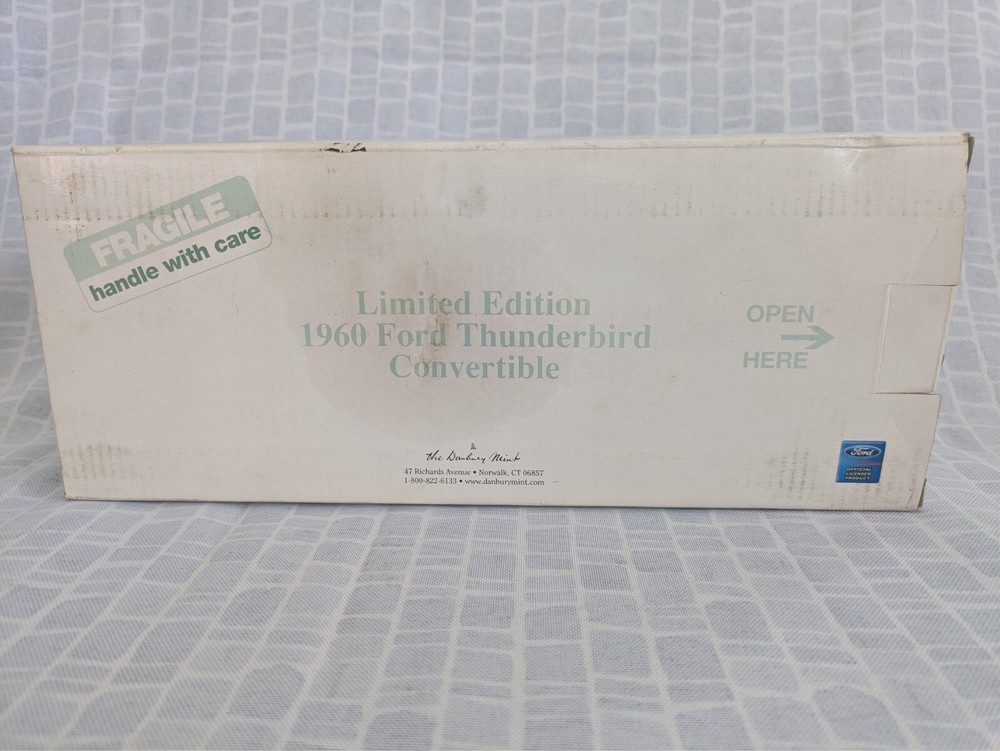 1960 Ford Thunderbird Convertible Limited Edition Diecast Model by Danbury Mint  