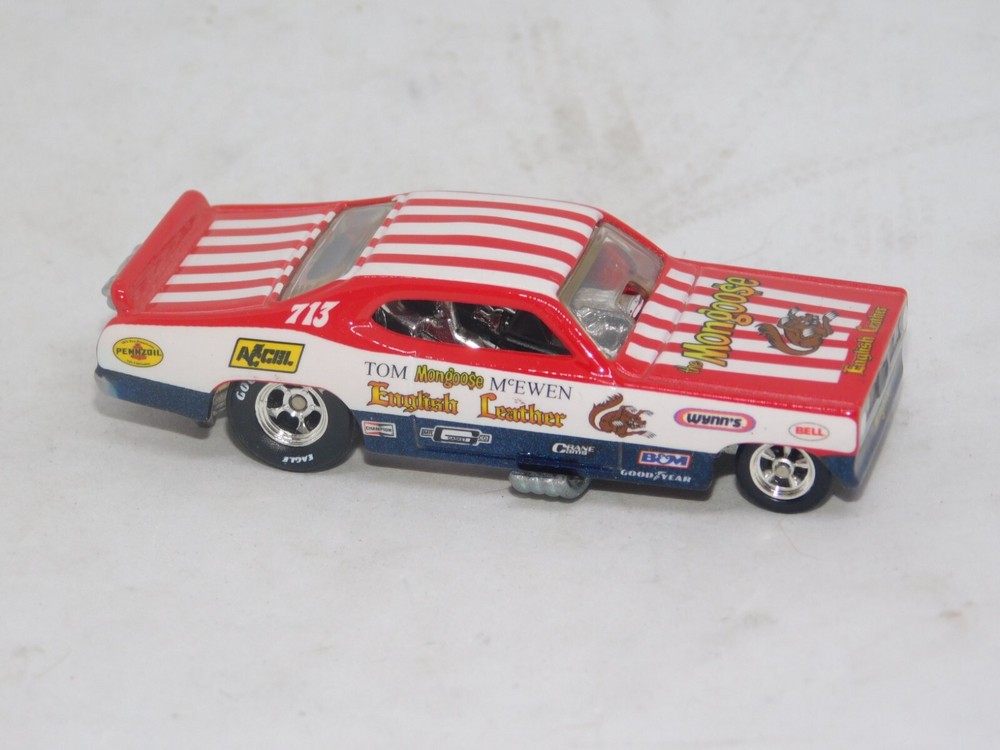 HOT WHEELS DRAG STRIP DEMONS MONGOOSE ENGLISH LEATHER PLYMOUTH DUSTER FUNNY CAR