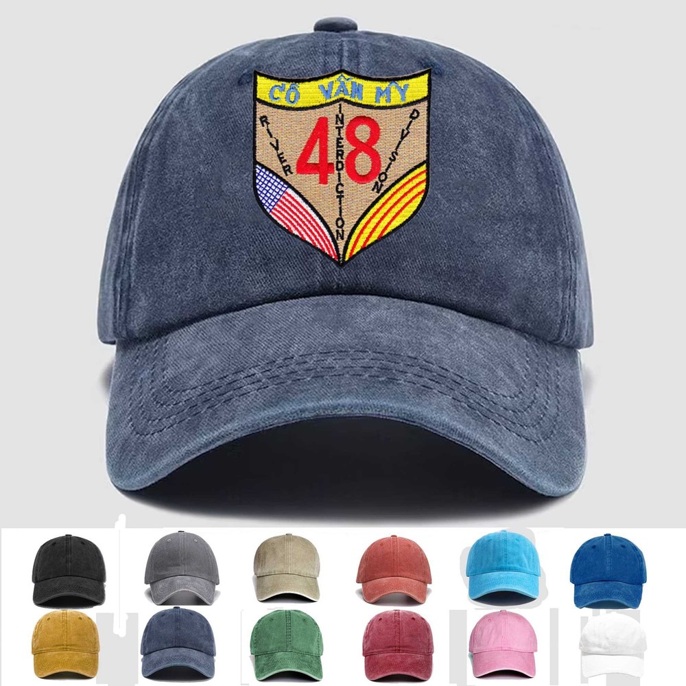 Custom Embroidered Hat RID 48 River Interdiction Division Forty Eight, Gift Idea
