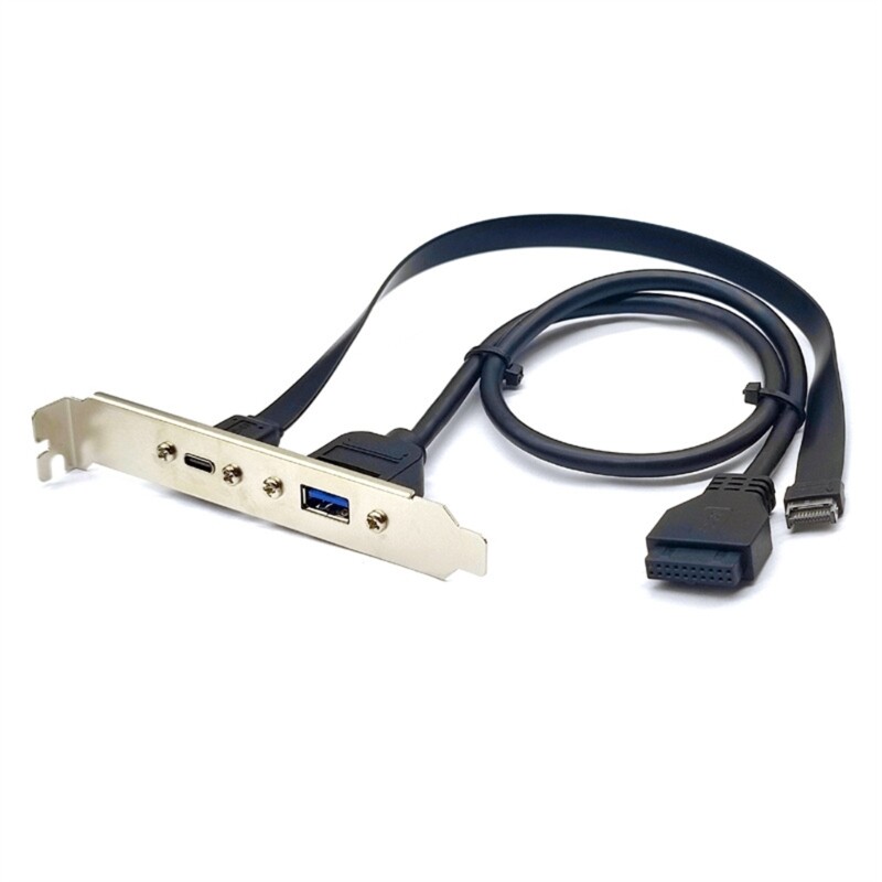 USB3.2 Front Panel Header Type E to USB C Female Extension Cable High Speed