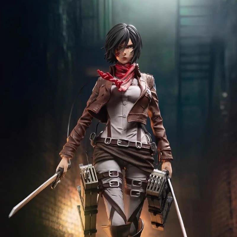 Attack on Titan Mikasa Ackerman GK 1/6 Statue Figure Collectible Anime Gift Toy
