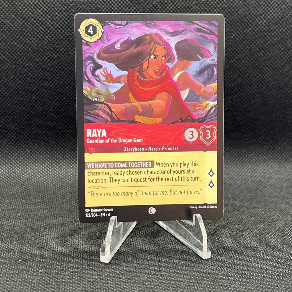 Disney Lorcana Ursula's Return Raya Guardian of the Dragon Gem Non Foil 122/204