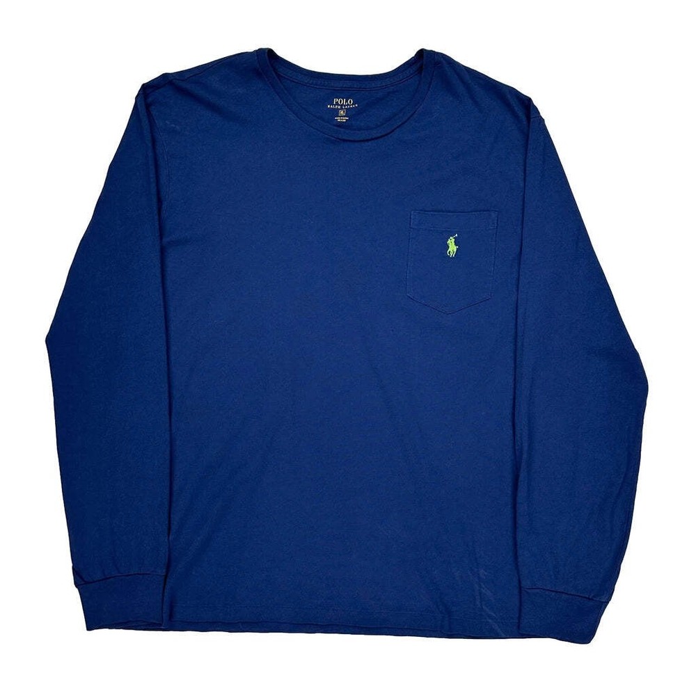 Polo By Ralph Lauren Long Sleeve T-Shirt - XL Blue Cotton