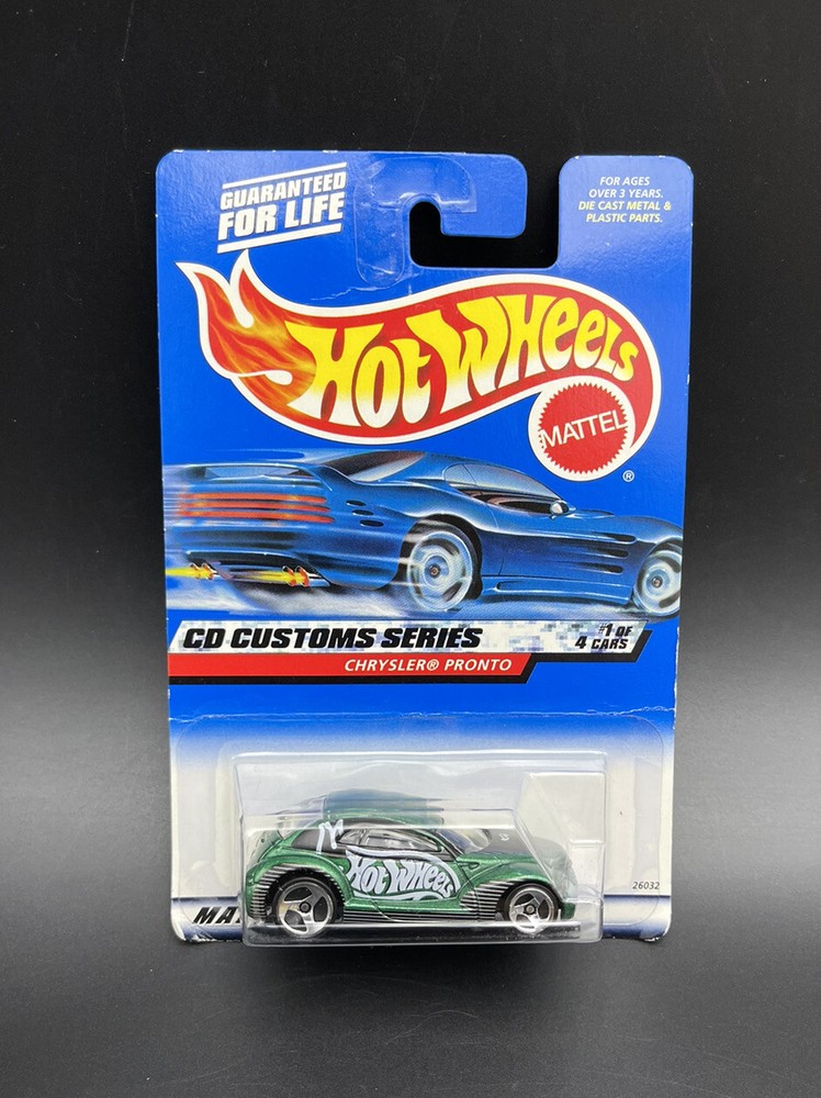 Hot Wheels 2000 Chrysler Pronto CD Customs Series 1/4 Mattel 029 Green