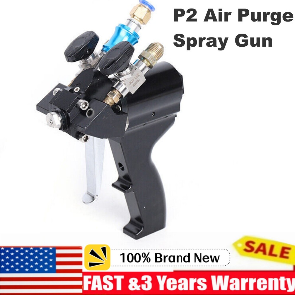 Self-cleaning PU Foam Spray Gun with Air Purge for Polyurethane P2