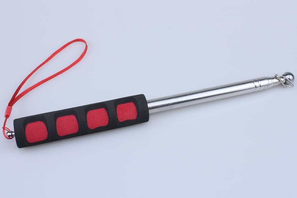 2 Pack Telescoping Handheld Flagpole with Clips Stainless Steel Extendable Ba...