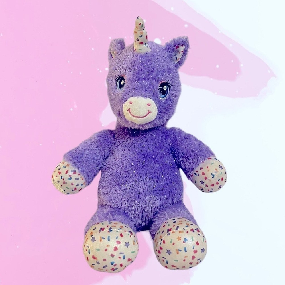 Build-A-Bear Workshop Unicorn Plush Purple Stardust 2019 (Retired Exclusive)