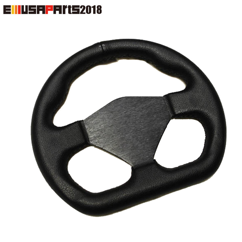 260mm Black PVC Go Kart or Golf Cart Drift Style Steering Wheel