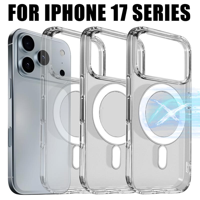 Clear Case for iPhone 17 Pro Max 17 Air Non-Yellowing Shockproof Bumper Cover