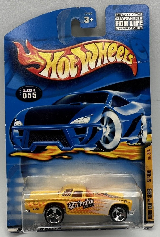 Hot Wheels ‘57 T-Bird Turbo Taxi Collector # 055 Mattel Die-Cast & Plastic Parts