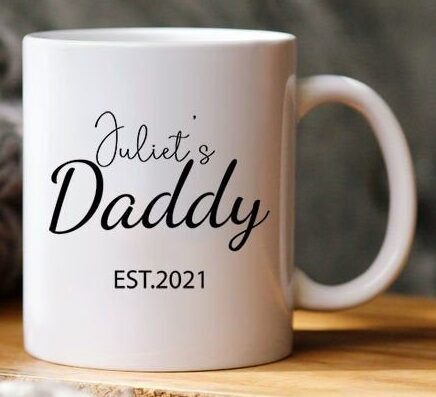 Fathers Day Mug Personalized Mug Custom Daddy Mug Fathers Day Mug Customized-image