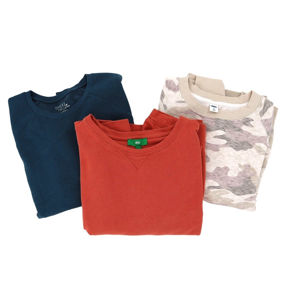 Bundle of 3 Women’s M Pullover Sweatshirts Comfy Cozy Warm Athleisure Loungewear