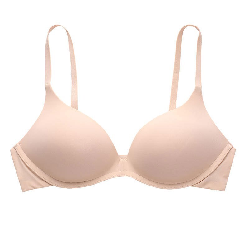 Apricot seamless bra Breathable small bra comfortable lingerie women