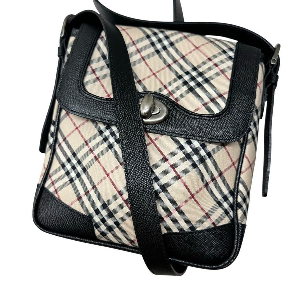 Burberry Shoulder Bag Nova Check Canvas Beige Authentic F11181301