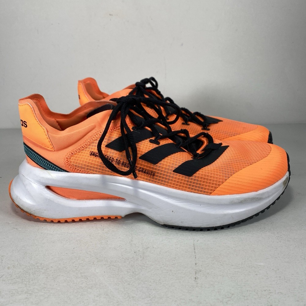 Adidas FluidFlash Mens Running Shoes Size 10 GY4938 Orange Black Cloud Foam Super Active Comfort