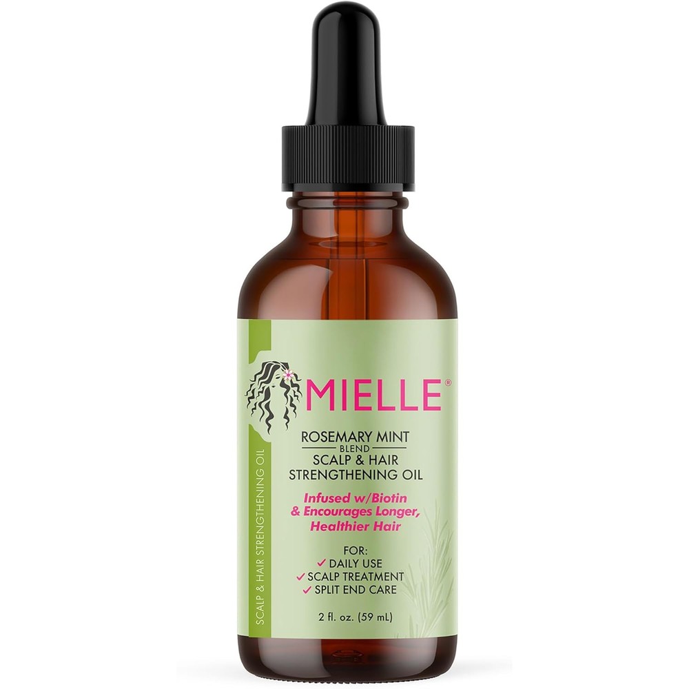 Mielle Organics Rosemary Mint Hair Oil for Scalp Care & Strength All Hair Types