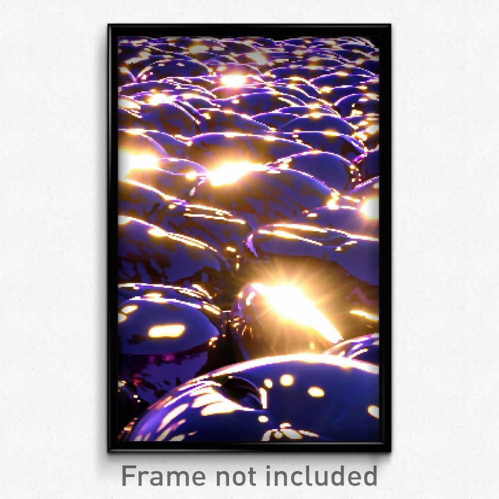 Vibrant Pixel Art Glossy Dump Poster - 8-Bit Psychedelic Trippy Video Game Print