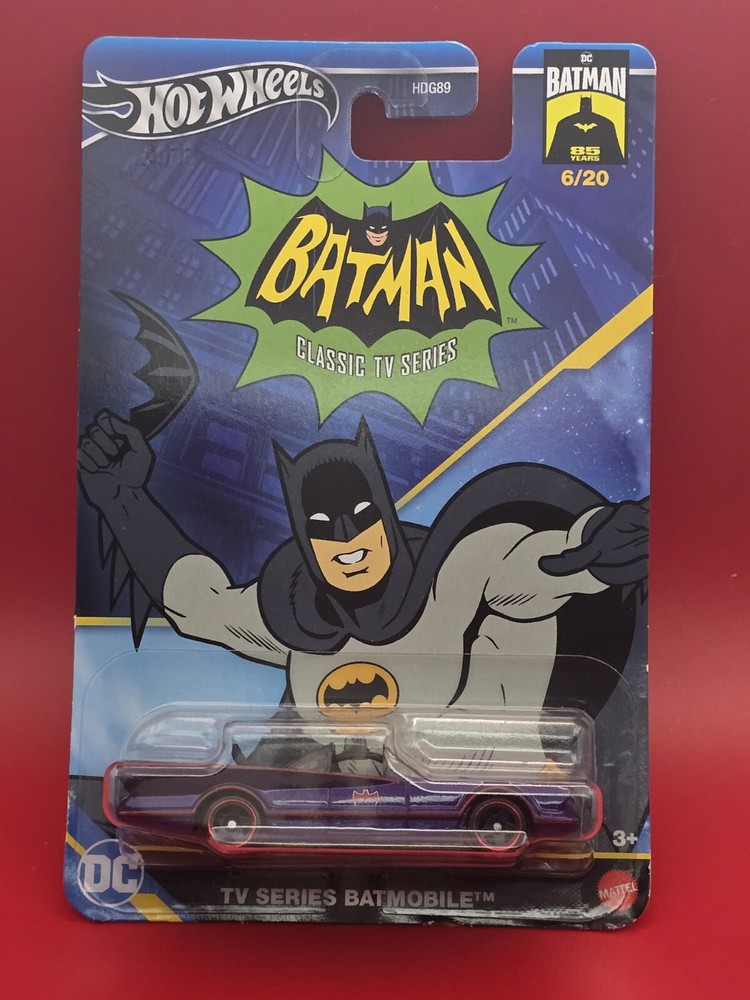 NEW 2024 Hot Wheels Batman Themed TV Series Batmobile Purple #6/20