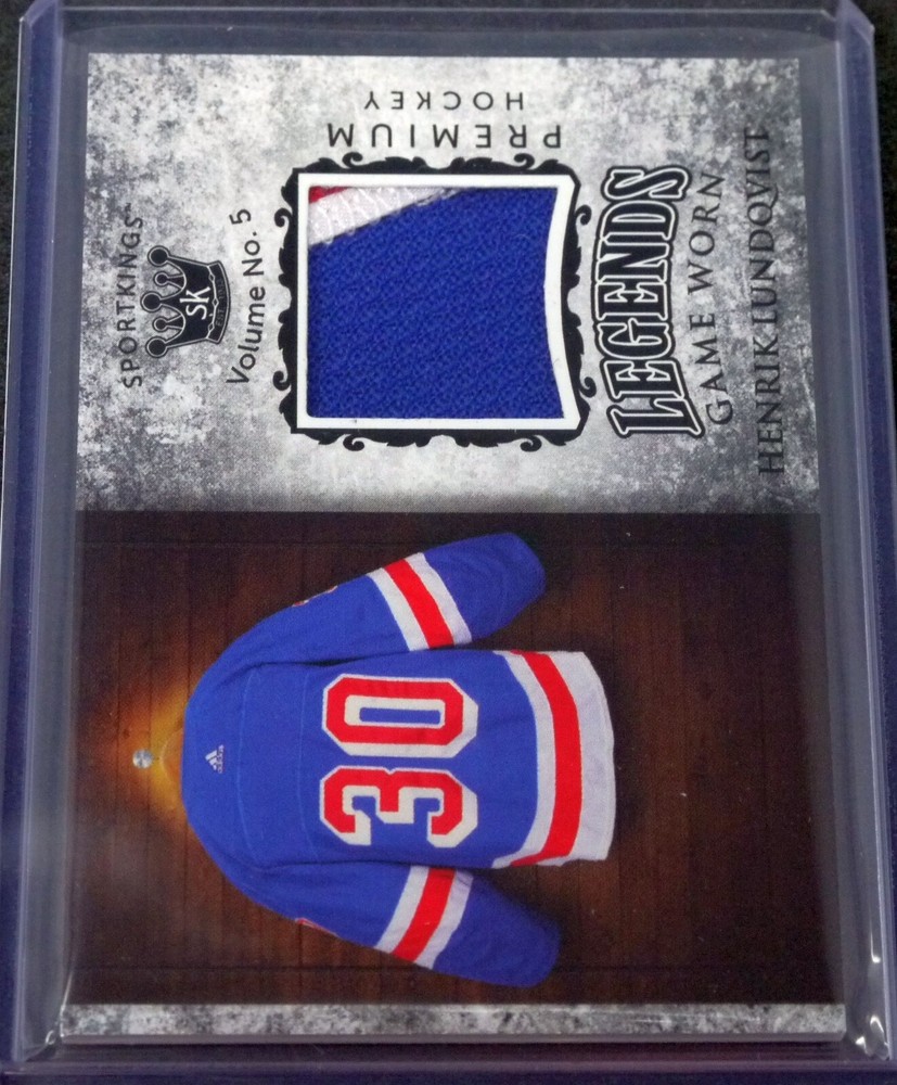 2024 Sport Kings Legends Game Used Jersey Card Henrik Lundqvist HOF LPM-78