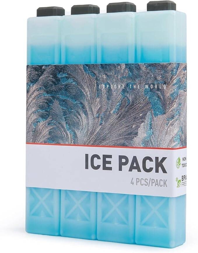 Paquetes de hielo para hieleras Paquetes de congelación reutilizables de larga.