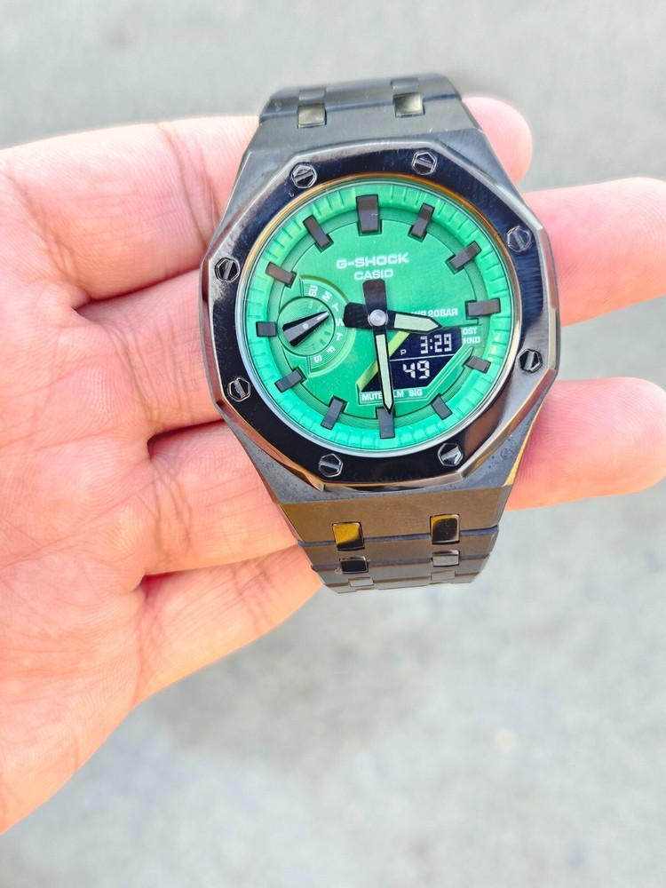 Modded Custom Casio G-Shock GA-2100 Watch with Unique Design