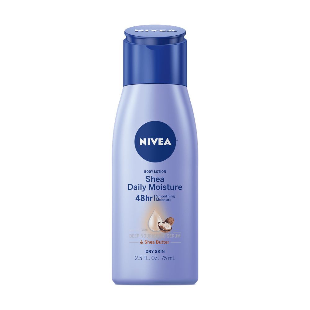 NIVEA Shea Nourish Body Lotion Dry Skin Lotion with Shea Butter 2.5oz