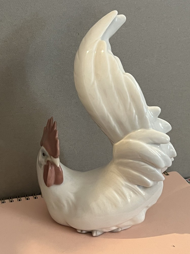 Lladro Handmade Porcelain Rooster Figurine from Spain