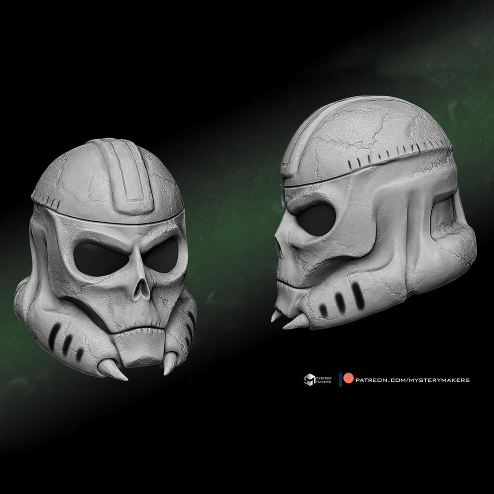 Grim Reaper Trooper Helmet Replica Prop 1:1 (Painted)