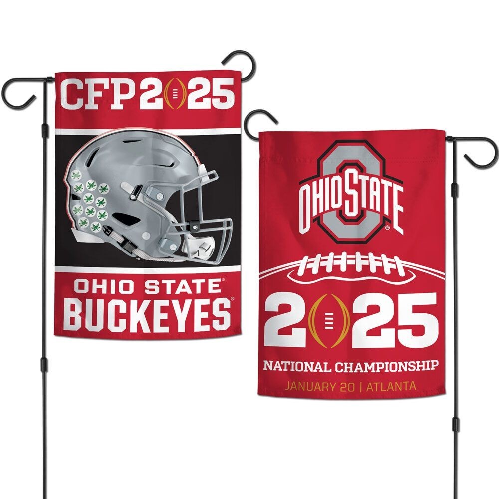 2025 Ohio State Buckeyes Championship Garden Double-Sided Flag 12