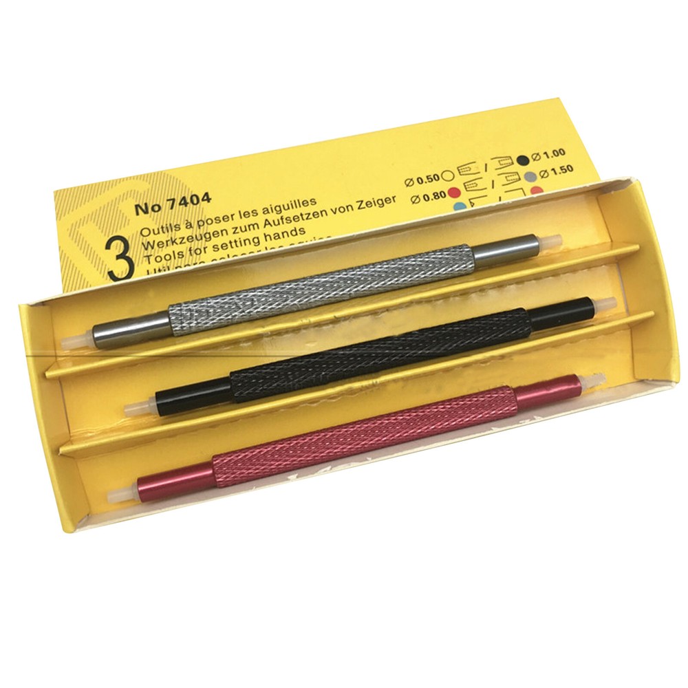 7404 Watch Hand Pressers Pusher Fitting Set Kit Watchmaker Repair Tools New