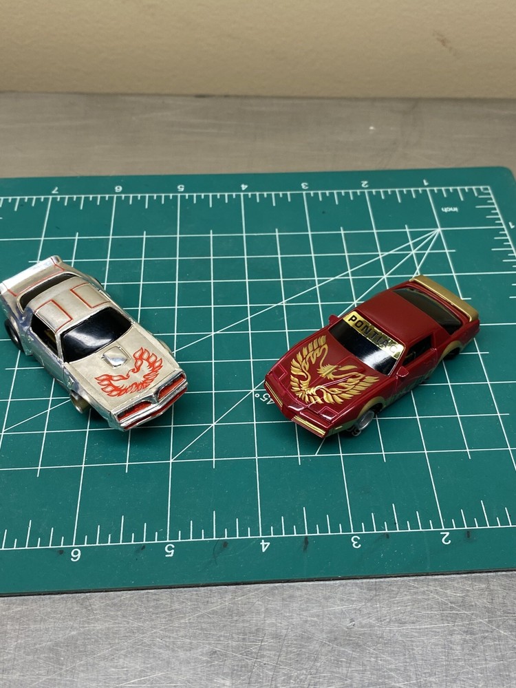 Tyco Pontiac Firebird Slot Car Lot Of 2 Parts Etc.