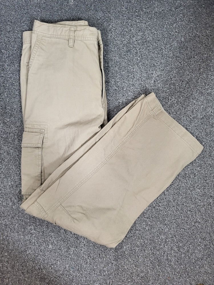 Uniqlo Men Brown Straight Cargo Pants Medium W34 L31 5