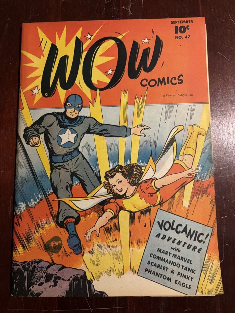 Wow Comics #46 Fawcett 1946 Mary Marvel VF 8.0 OW NICE **LOOK**