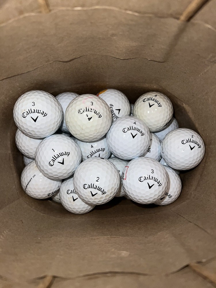 27 Callaway SuperSoft Golf Balls in Good Condition 3A-5A