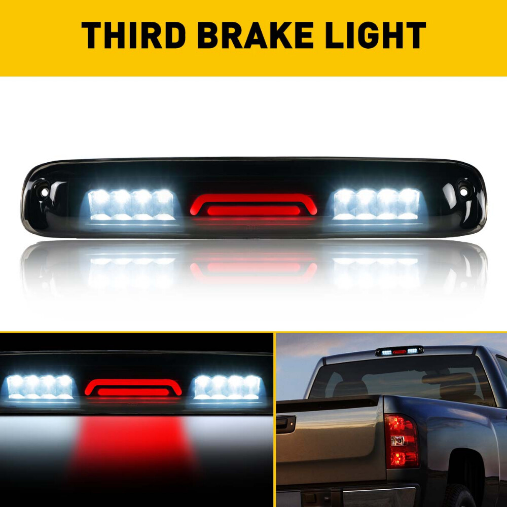 3D LED Bar Black Smoked 3rd Brake Cargo Light for 99-06 Silverado Sierra S
