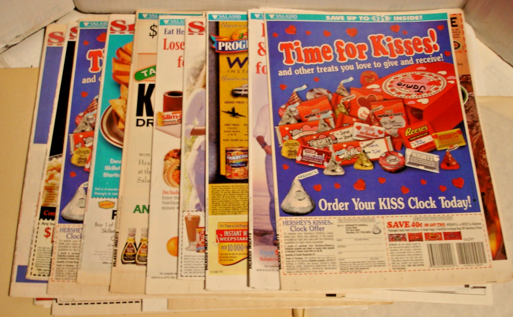2000 Newspaper Print Ad Multi-page Store Coupon Ads Lot of 20+ See Photos!-image
