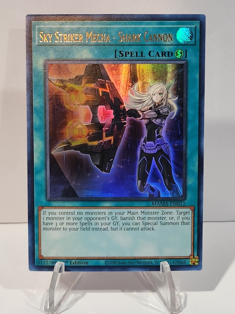 YuGiOh Sky Striker Shark Cannon Ultra Rare 1st Ed MAMA-EN011 NM