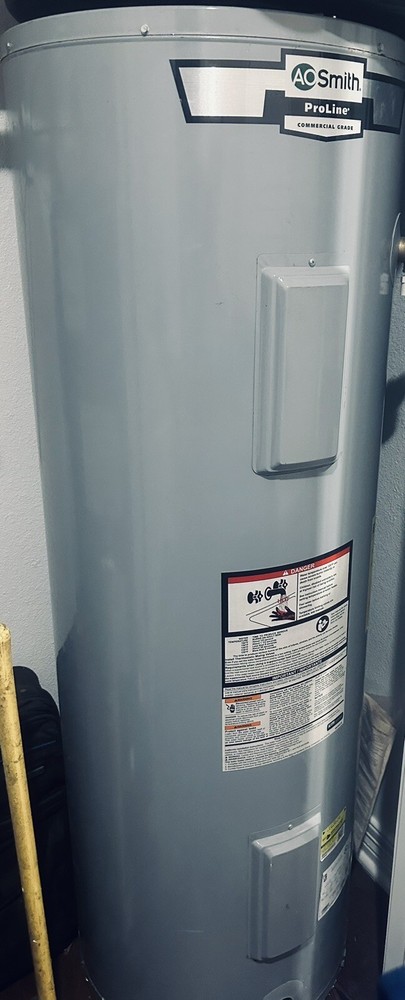 A.O. Smith 50-Gallon Commercial Grade Electric Double Element Water Heater-image