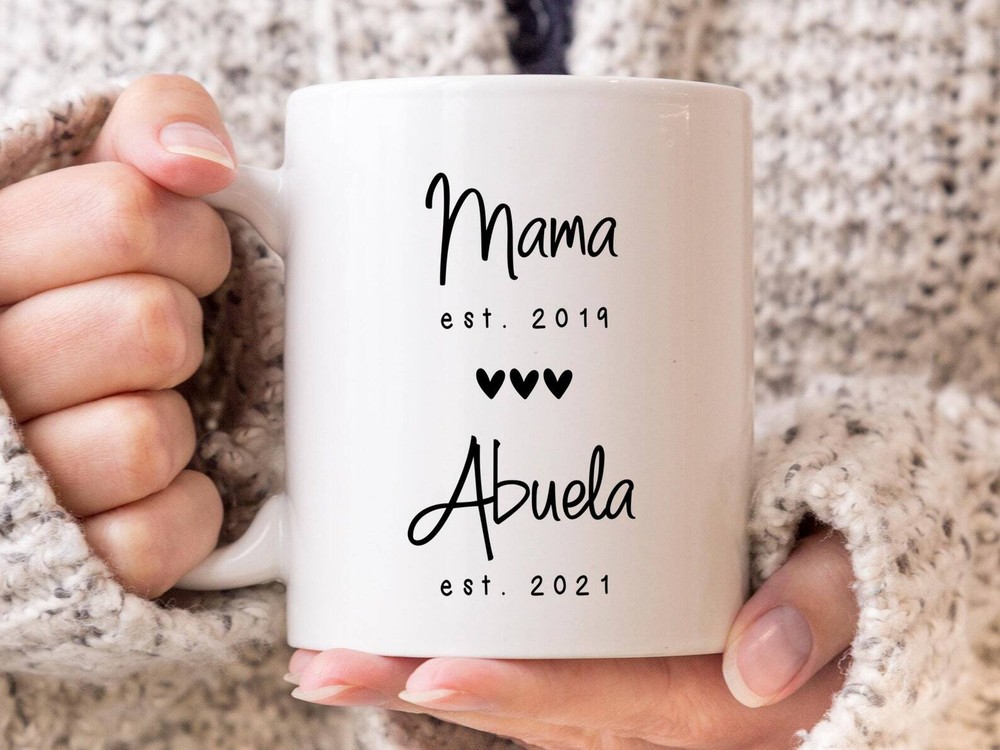 New Abuela Coffee Mug Pregnancy Announcement Coffee Mug Custom Gift To Announce