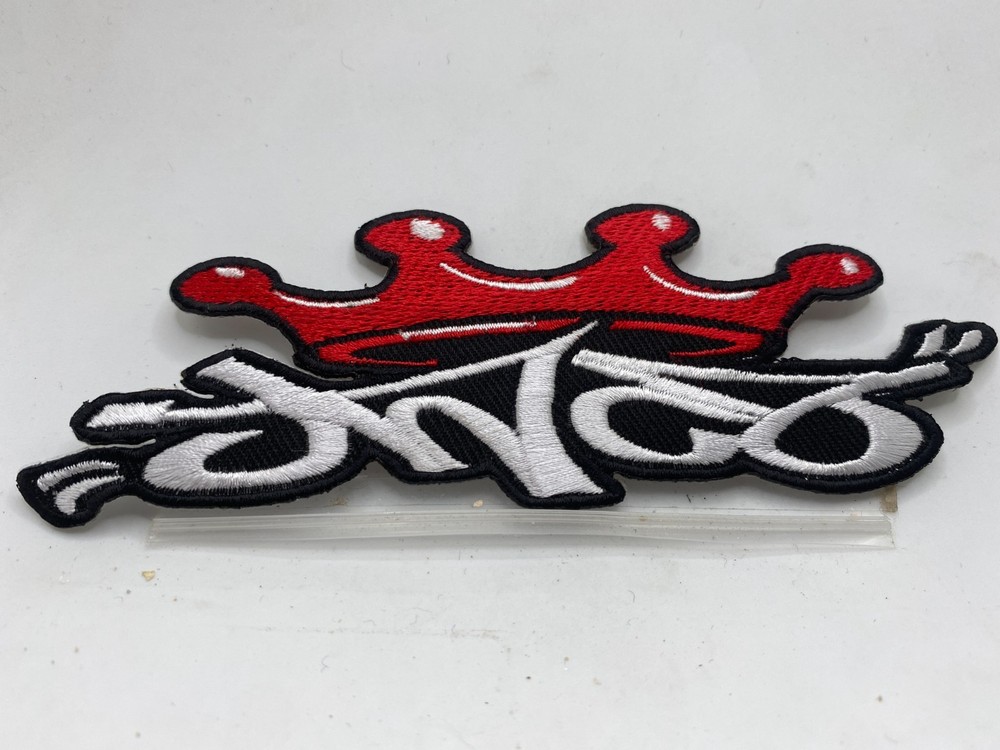 JNCO Embroidered Iron-On Company Name Patch Tag 2x6 Inches