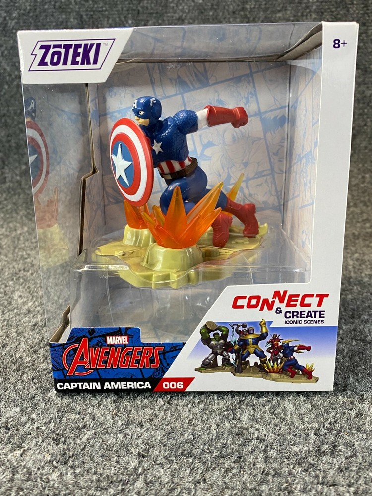 Zoteki Jazwares Connect & Create Diorama Avenger Captain America 006