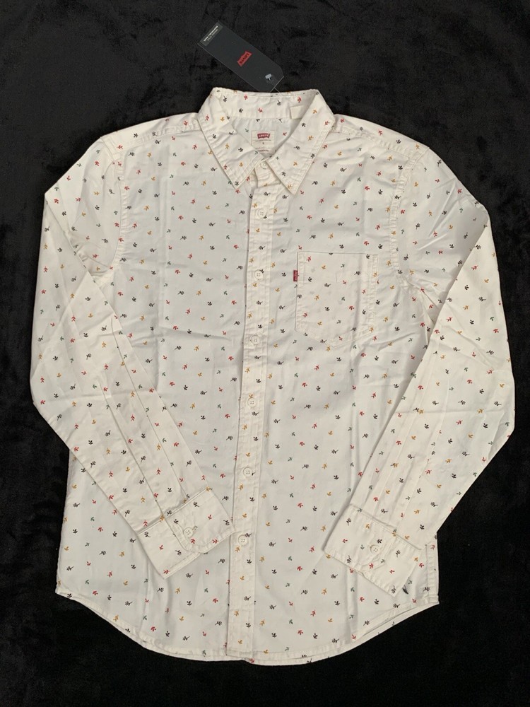 Mens Levis long sleeve shirts Button Up 100% Authentic New with tag/size S