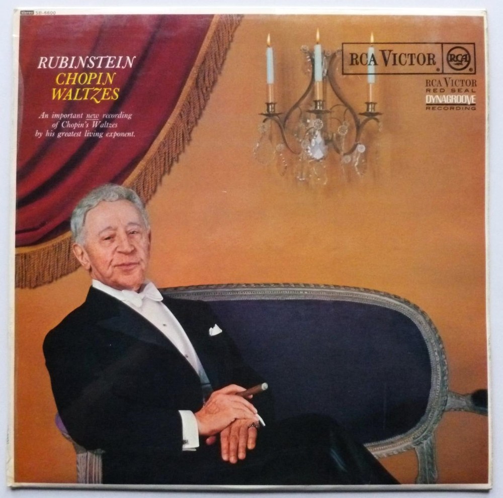 Artur Rubinstein Chopin Waltzes LP RCA Victor SB6600 EX/EX 1964