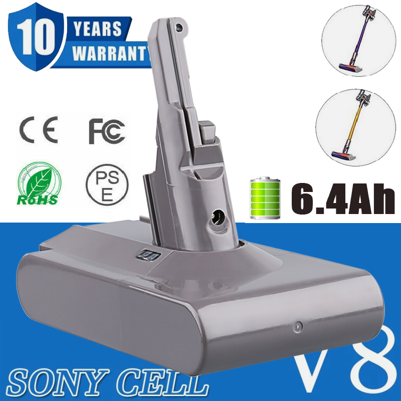 Dyson 967834-05 21.6V 5.0Ah replace for V8 Battery SV10 Absolute V8 Animal
