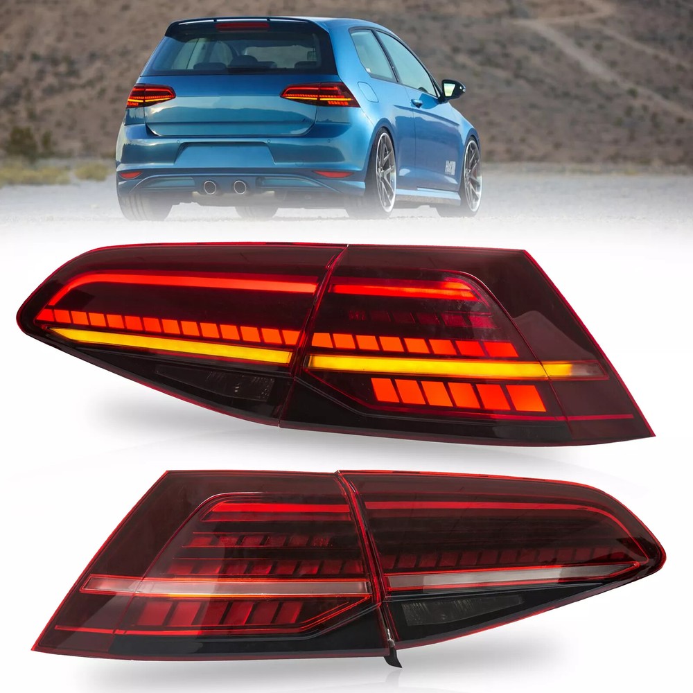 Volkswagen Golf MK7/7.5 GTI 2014-2020 LED Sequential Tail Lights Pair