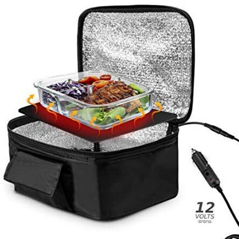 12V Portable Electric Lunch Box Food Warmer for Hot Meals On-the-Go