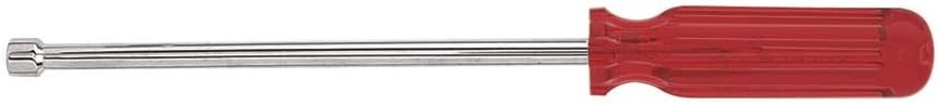 Klein Tools S86 6-Inch Hollow Shaft 1/4-Inch Nut Driver in Red