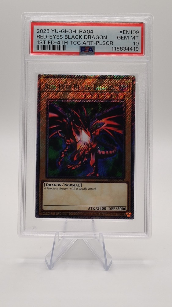 Red-Eyes Black Dragon (4th Art) (Platinum Secret Rare) RA04-EN109 Quarter Century Stampede 1st Edition
